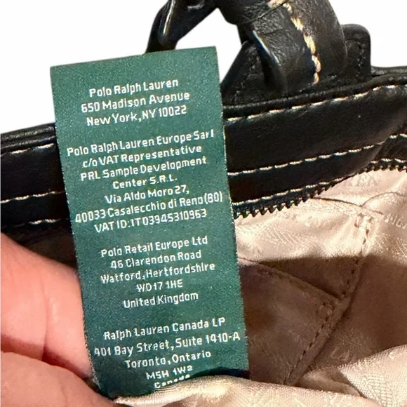 Lauren Ralph Lauren Sheldon Leather Tote Black - Picture 14 of 16